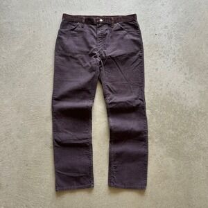 Vintage 70s Rustler Corduroy Pants Size 38x32 Brown Two Tone Straight Leg